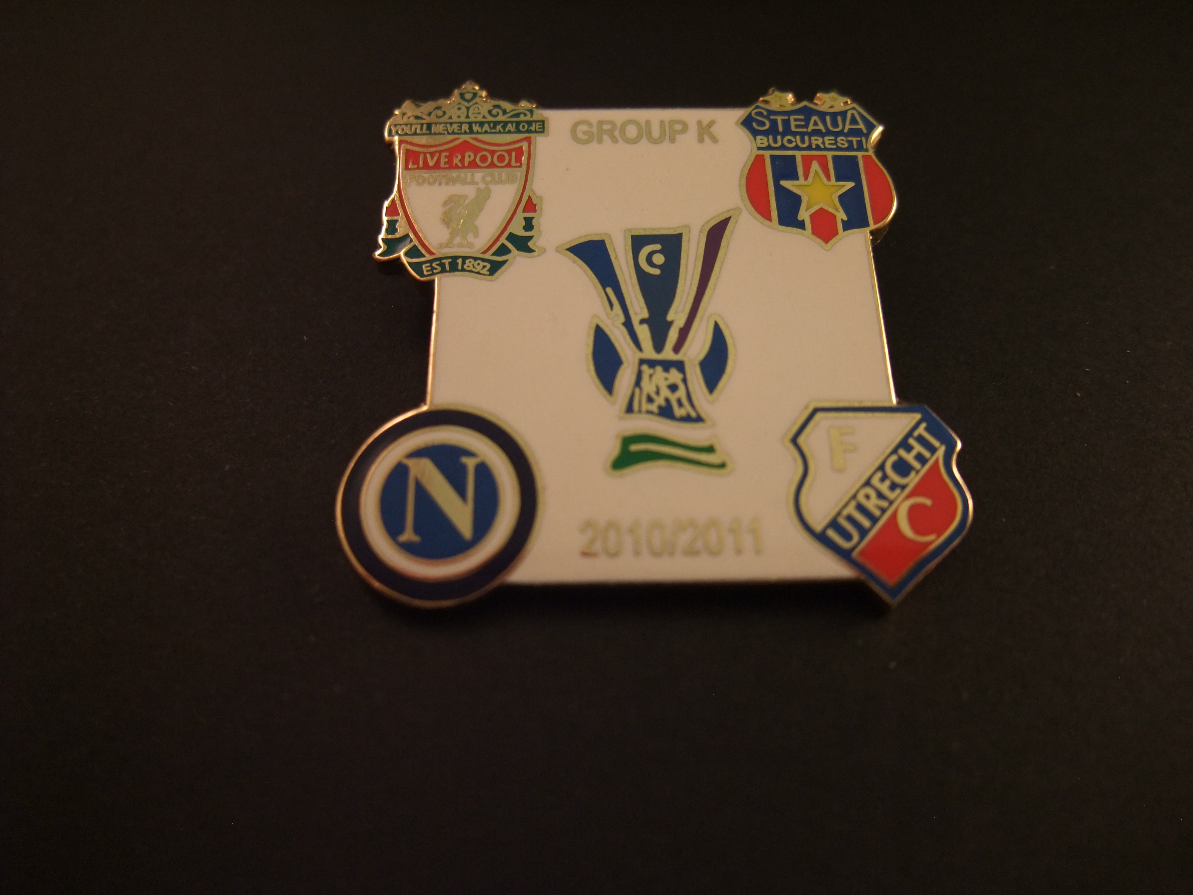 Europa League seizoen 2010-2011 Group K met Fc Utrecht , Liverpool, Steaua Boekarest,en Napoli